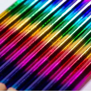 Kit de crayons de couleur arc-en-ciel personnalisés de haute qualité, non toxiques, pour le dessin et l'esquisse créatifs avec mine colorée - Product Image 4