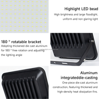 Iluminación de Jardín para Exteriores de Alta Calidad, Resistente al Agua, Proyección, 50w 100w 150w 200w 300w 400w, Reflectores LED