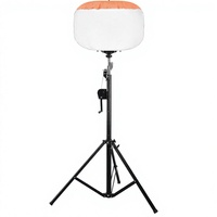 Tour d'éclairage LED portable pour ballons, 360° sans éblouissement, indice IP54, garantie 5 ans, alimentation CA, pour lutte contre les incendies et travaux routiers nocturnes