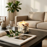 Décoration Moderne Carrée Multi-Scènes Étanche pour Maison, Mariage, Fêtes, Faite à la Main, Personnalisée, en Pierre Nuage, pour Table de Salle de Bain Intérieure