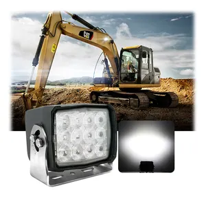 ECE R10 Heavy Duty 5 Inch Cube Long Spot Wide Flood Beam Mining 60W LED Work Light For Agricultural Vehicles