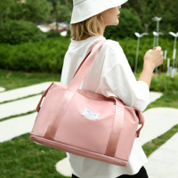 Sac de voyage étanche à fond extensible, prix d'usine, logo personnalisé, grand sac de sport pour femme, livraison rapide, sac de yoga léger