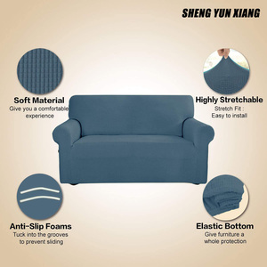 <span class=keywords><strong>Ektorp</strong></span> Spandex Elastic Stretch Jacquard Magic Housse de canapé 3 places Couleur claire Antidérapante avec fonction Lavable - Product Image 5