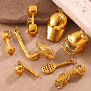 โรงเก็บอาวุธทองคำ |   จี้รูปไอคอนเคลือบทอง 18K PVD บนสแตนเลสสตีล สำหรับทำเครื่องประดับ |   ทนทาน กันน้ำ ไม่หมองคล้ำ - Product Image 3