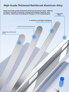 Portone cinese classico della lega di alluminio della doppia porta per l'arte all'aperto elegante delle ville e dei giardini per i piccoli metri di qualità ispezionato - Product Image 4