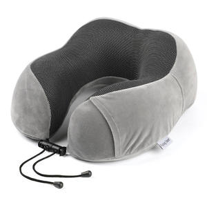 Oreiller de voyage en U pour le cou, en tissu magnétique à mémoire de forme, support portable taille adulte - Product Image 3