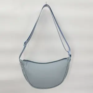 Nylon Crescent Crossbody Bag For Women Men Fanny Pack Crossbody Bag Dumpling Lightweight Travel Sling Bag
