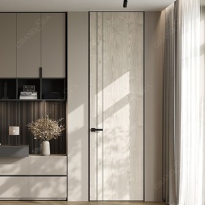 Moderno semplice invisibile <span class=keywords><strong>a</strong></span> filo montato su cornice <span class=keywords><strong>porta</strong></span> in legno altezza <span class=keywords><strong>porta</strong></span> del <span class=keywords><strong>soffitto</strong></span> camera da letto nascosta <span class=keywords><strong>porta</strong></span> interna - Product Image 2