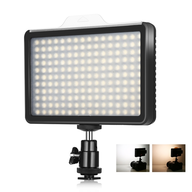Factory Direct Sale PULUZ 176 LEDs 12W 5600K Dimmable Studio Lighting Equipment Video Photo Light