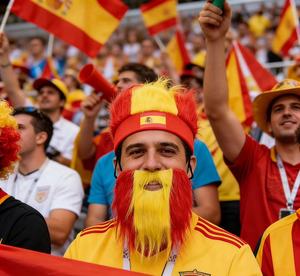 Set di Decorazioni per Tifosi della Nazionale Francese di Calcio: Parrucca e Barba Lunga Colorata per Sostenere i Propri Capi - Vendita all'Ingrosso - Product Image 2