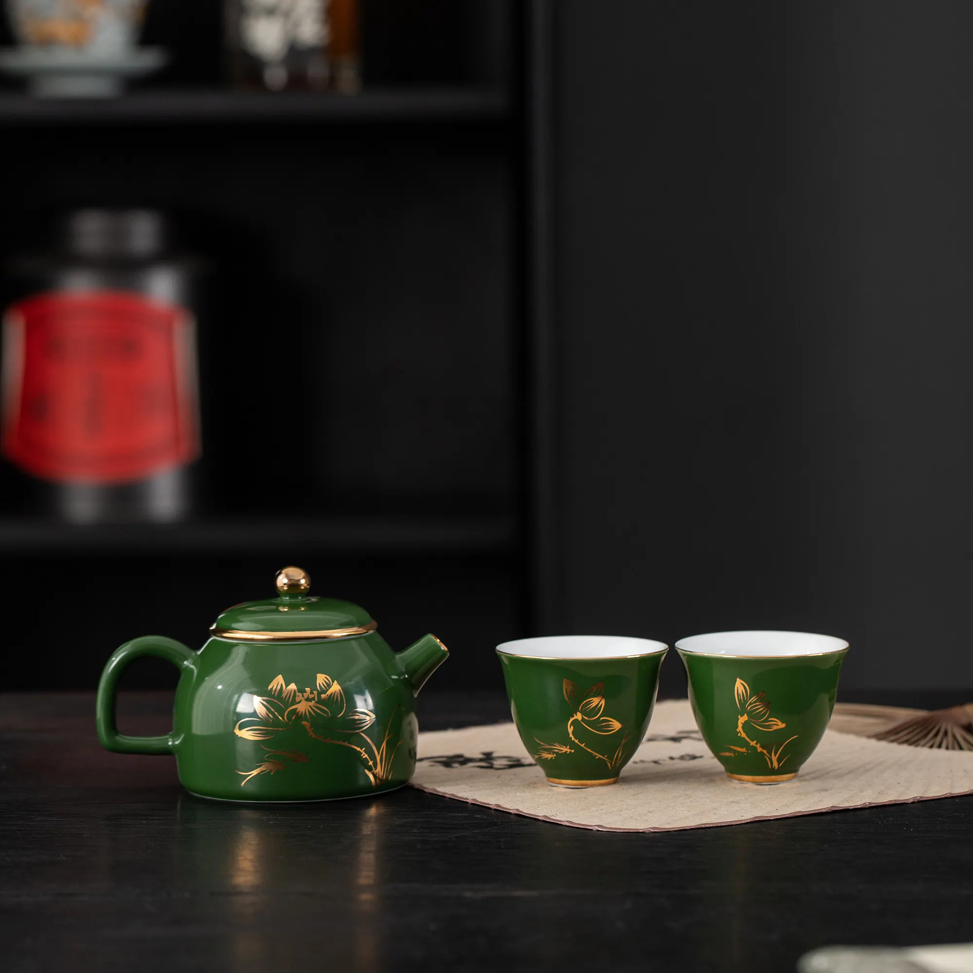 Holesale-TETERA de porcelana blanca personalizada, juego de té chino de cerámica para el té de la tarde