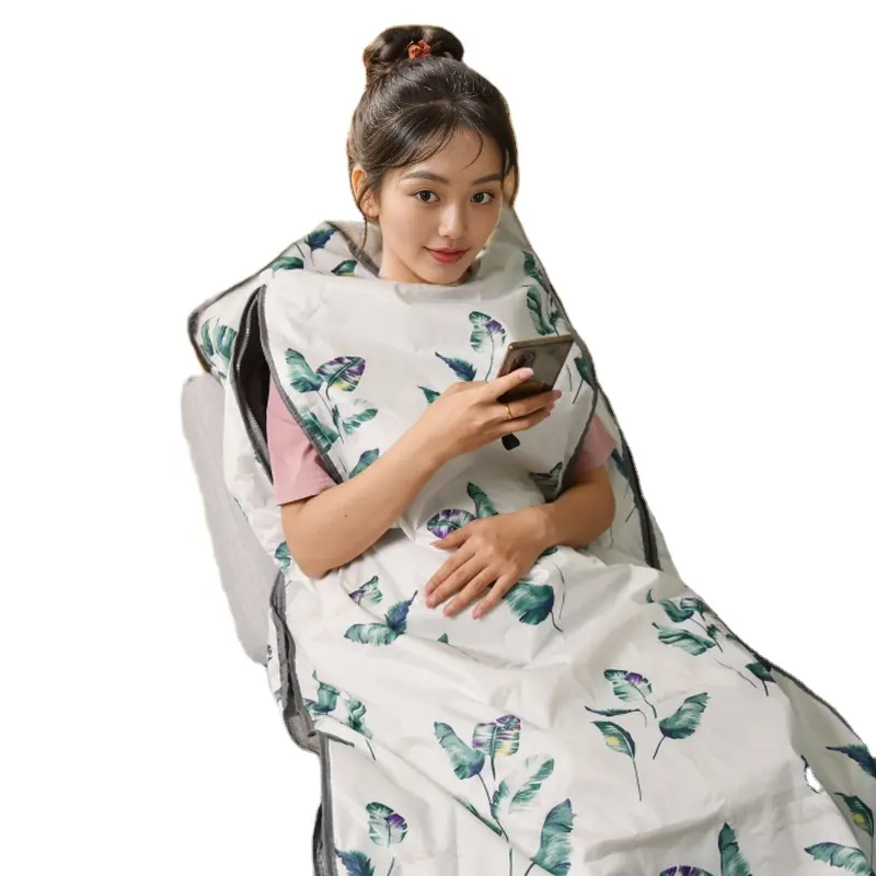 Portable Far Infrared Sauna Blankets Weight Loss And Detox Sauna Blanket Towel Insert with 2 controller