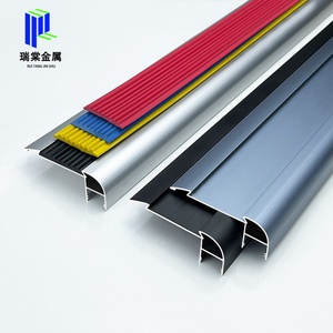 Perfil de aluminio antideslizante <span class=keywords><strong>para</strong></span> escalones con luz LED, protector de esquinas de goma con sensor de luz, protector de bordes seguro <span class=keywords><strong>para</strong></span> <span class=keywords><strong>escaleras</strong></span> - Product Image 4