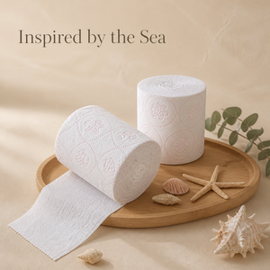 Soft Virgin Wood Pulp <b>Toilet</b> Tissue Standard Roll <b>Pink</b> Patterned Surface - Product Image 5