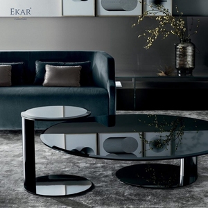 Table basse ronde en acier inoxydable <span class=keywords><strong>de</strong></span> style moderne et luxueux Dreamhause, petite table d'angle pour salon, meubles <span class=keywords><strong>de</strong></span> maison - Product Image 3