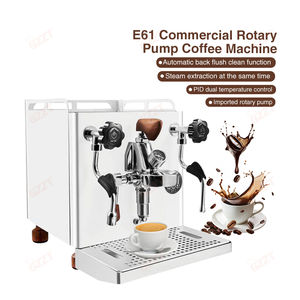 Machine à expresso semi-automatique commerciale 9 bars pompe rotative E61 tête de brassage Machine à café 3000w cafetière à Double chaudière - Product Image 4