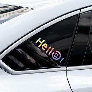 Adesivo Creativo Personalizzato 'Hello' per Auto, Decorazione per Finestrini, Moto ed Elettrici - Product Image 4