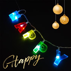 Ingrosso collane luminose a LED per feste <span class=keywords><strong>felice</strong></span> <span class=keywords><strong>anno</strong></span> nuovo di Halloween <span class=keywords><strong>natale</strong></span> & ringraziamento-lampeggiante per feste bomboniere collana - Product Image 5