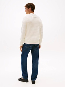 Maglione a righe 100% in cotone girocollo a righe <span class=keywords><strong>tonali</strong></span> da uomo traspirante per la stagione primaverile - Product Image 2