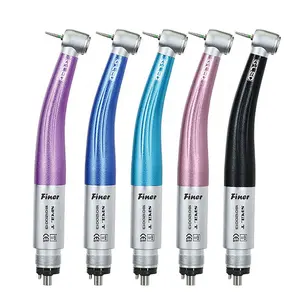 Generador electrónico Dental de colores, cinco pulverizadores de agua, LED, alta velocidad, pieza de mano con luz sin sombreado