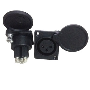 Base hembra CANNON de 3 pines de plástico y cobre con patas rectas y cubierta impermeable, conector de micrófono de tres núcleos CANNON hembra - Product Image 1