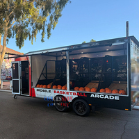 Promotion : Remorque de basketball mobile personnalisée, multifonctionnelle et portable pour événements et fêtes