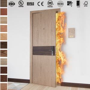 Porte en bois résistante au feu aux normes australiennes, protection contre le feu de 30 minutes, surface finie pour appartement et chambre à coucher - Product Image 3