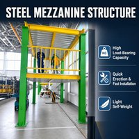 Plancher en acier de précision |   Système de mezzanine non en béton |   Plateau en métal composite pour système de support de construction