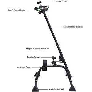 踏板健身器自行车手臂腿部和膝盖小贩康复设备步进迷你健身车 - Product Image 4