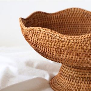 Panier à linge à deux niveaux en blanc et or rose, capacité de 150 litres, panier à fruits à trois niveaux pour le mur - Product Image 4