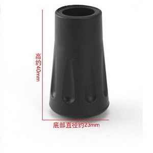 Capuchon de protection en plastique noir pour bâtons de randonnée Flare Star, accessoire d'équipement de plein air - Product Image 4
