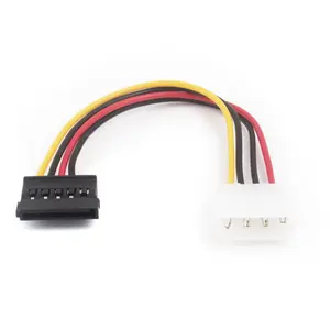 4针IDE Molex至3串行ATA SATA功率分配器扩展连接器硬盘驱动器扩展电缆