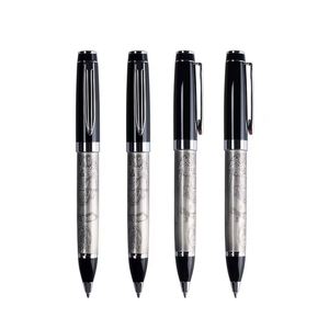 Large Map Pattern High Quality Metal Ballpoint <b>Pen</b> with logo Business Signature Metal <b>Pen</b> Black Suitable for Brand Promotion - Product Image 1