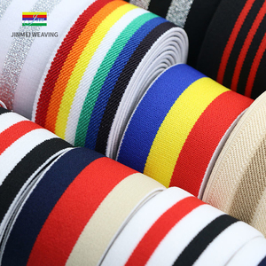 Dây đai dệt <span class=keywords><strong>jacquard</strong></span> <span class=keywords><strong>polyester</strong></span> hai mặt tùy chỉnh 38mm, sọc, dùng cho túi xách, bán buôn, rộng 1.5 inch, độ bền cao - Product Image 2