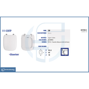 Cubierta para Inodoro Olympia Vaso Top, Producto Copriwater - Product Image 2