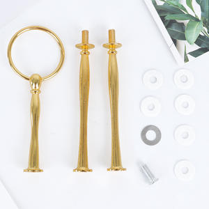 Supports à fruits et porte-gâteaux Art Déco pour la maison, la salle à manger, le salon, Noël - Artisanat en métal - Product Image 2