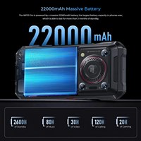 Für WP33 Pro Robustes LTE-Smartphone 8GB+256GB IP68/IP69K 22000mAh 6,6" FHD+ 33W MediaTek Dimensity 6100+ 64MP Kamera Spanisch