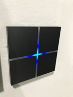 SEXANKA KNX EIB système domotique intelligent modulaire 4 bandes panneau en aluminium puissance lumière intelligente métal tactile interrupteurs muraux