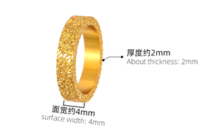 Joyería de moda S925 anillos de boda chapados en oro y plata anillo de hielo <span class=keywords><strong>roto</strong></span> Simple para mujer - Product Image 6