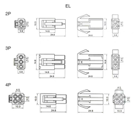 Câble personnalisé EL4.5MM, assemblage de câbles électriques, connecteur de batterie pour énergie nouvelle, fiche, faisceau de câbles de commande de moteur domestique