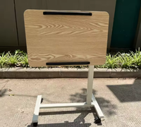 Meilleur prix abordable Table de chevet mobile réglable avec roulettes pour lit d'hôpital et de soins infirmiers