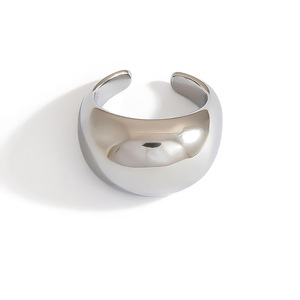 Stainless Steel Cross <b>Ring</b> <b>Open</b> Geometric Design Unisex Fashion Jewelry - Product Image 4