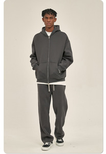 Pantaloni da Ginnastica per Uomo, Felpa con Cappuccio in Pile Tecnico, Pantaloni da Esterno, Felpe di Lusso da Uomo - Product Image 2