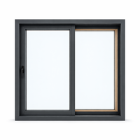 Ventana Exterior de Madera Revestida de Aluminio, Madera Hecha a Mano, Calidez, Carcasa de Aluminio de Grado Industrial, Doble Protección, Elegancia, Belleza
