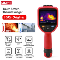 UNI-T Dokunmatik Ekranlı Termal Kamera UTi256G UTi384G Manuel Odaklama -20~550C Video Kayıt 40mK Kızılötesi Termal Kamera 640x480