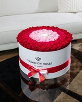 Emballage floral de luxe Boîte à fleurs de forme ronde Boîte-cadeau de cylindre de fleur de tube de carton de papier rigide
