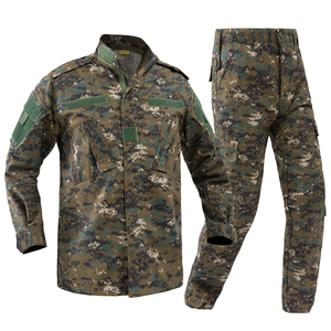 Set Uniforme Tattica da Combattimento ACU con Motivo Mimetico Digitale Jungle, Giacca e Pantaloni in Ripstop TC 65/35 Resistenti per Addestramento e Applicazioni sul <span class=keywords><strong>Campo</strong></span> - Product Image 1