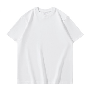 <span class=keywords><strong>T</strong></span>-<span class=keywords><strong>shirt</strong></span> décontracté d'é<span class=keywords><strong>t</strong></span>é pour homme, 220g, 100% coton respirant, coupe ample, manches courtes, design uni, idéal pour le fitness - Product Image 4
