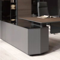Scrivania Direzionale IULTRA Moderna Modulare Multicomparto Personalizzabile Minimalista con Gestione Cavi Design Ecologico per Ufficio