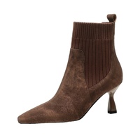 Bottines habillées personnalisées pour femme, style western, en cuir véritable, talon chaton, antidérapantes, ajustement extensible, rehaussantes, pour l'été